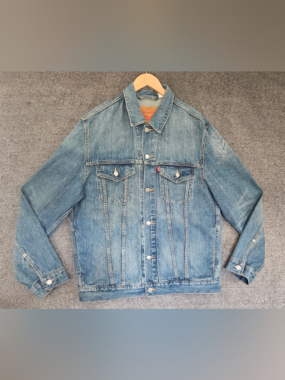 Levi's 90s Vibe 100% Cotton Denim Oversized Slouchy Streetwear Jacket Size XL